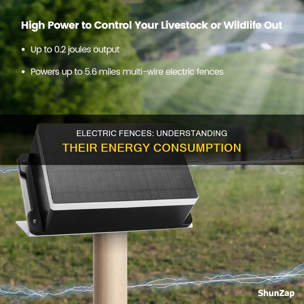 how many kwh for an electric fence