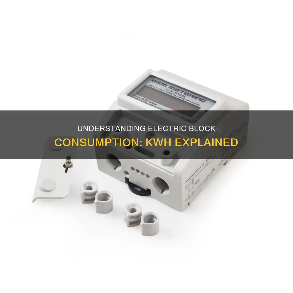how many kwh is an electric block