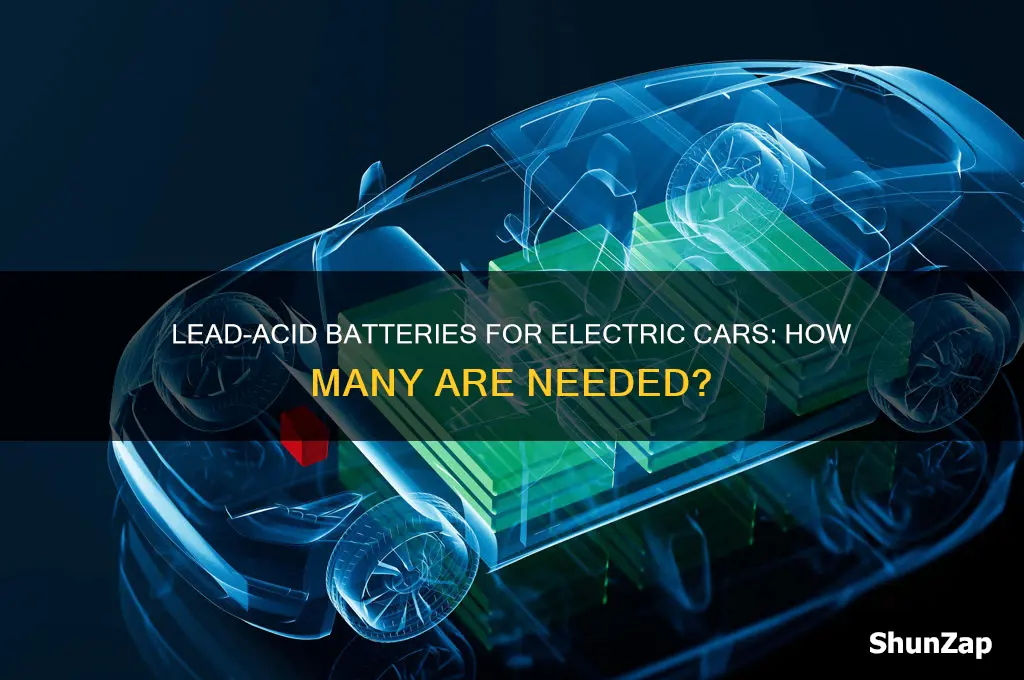 how many lead acid batteries for electric cars