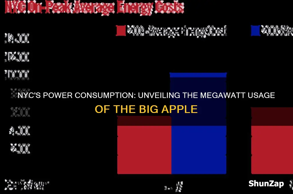 how many megawatts of electricity does nyc use