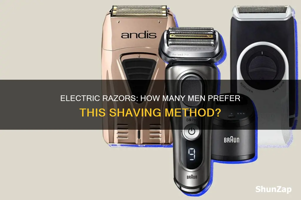 how many men use electric razors