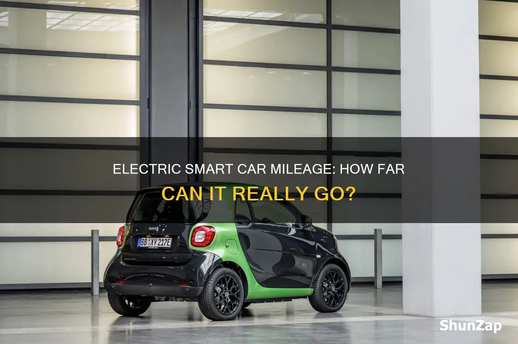 how many miles can a electric smart car last