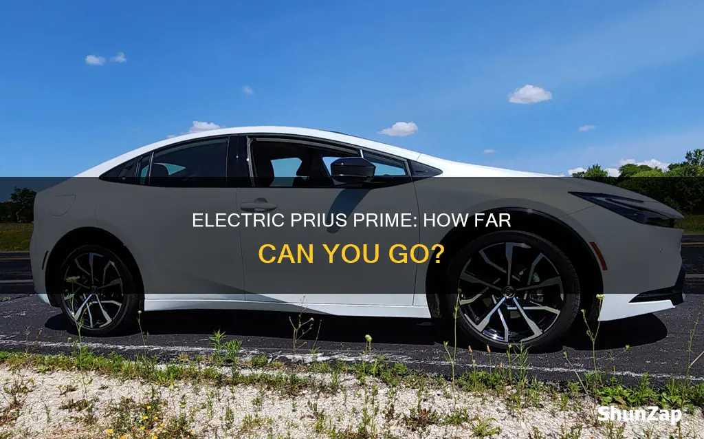 how many miles on electric prius prime