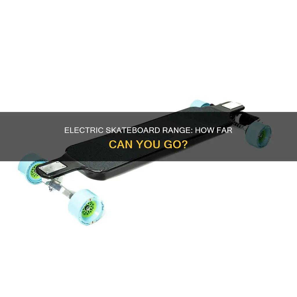 how many miles per battery electric skateboard