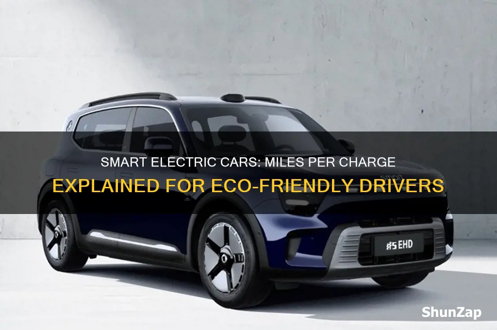 how many miles to a charge on smart electric cars