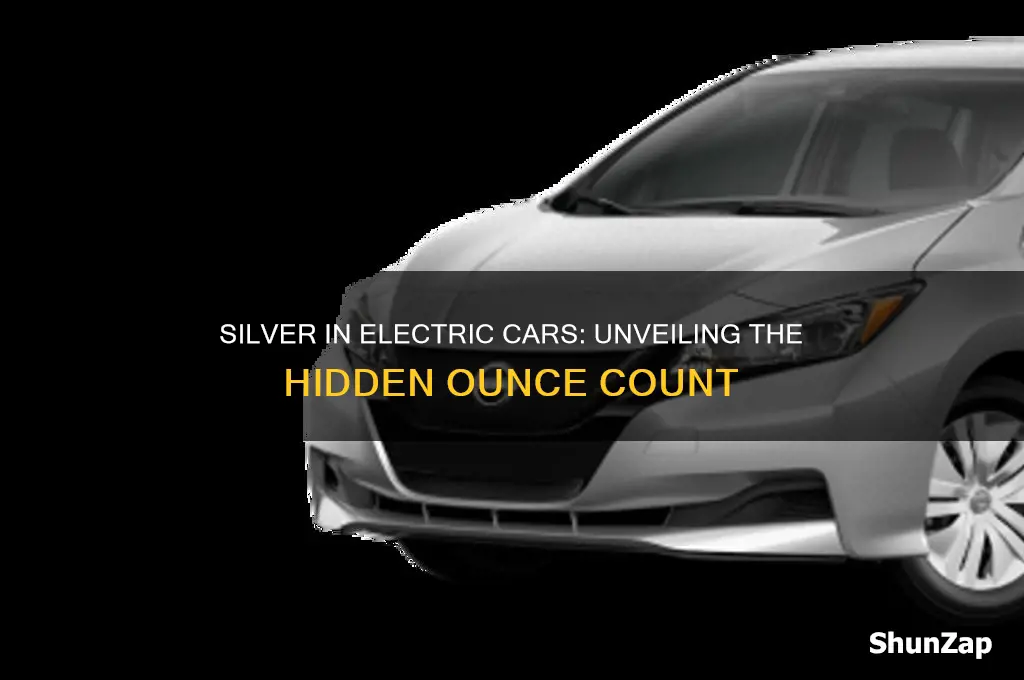 how many ounces of silver in an electric car