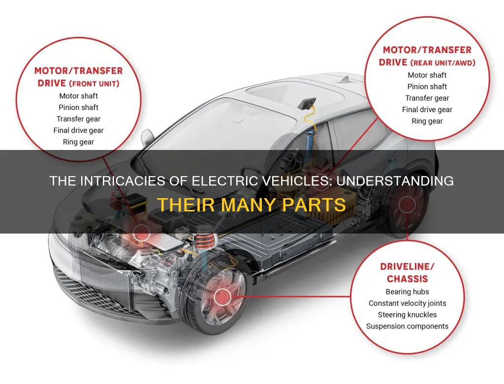 how many parts are in an electric vehicle