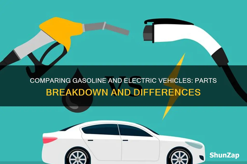 how many parts in a gas car vs electric