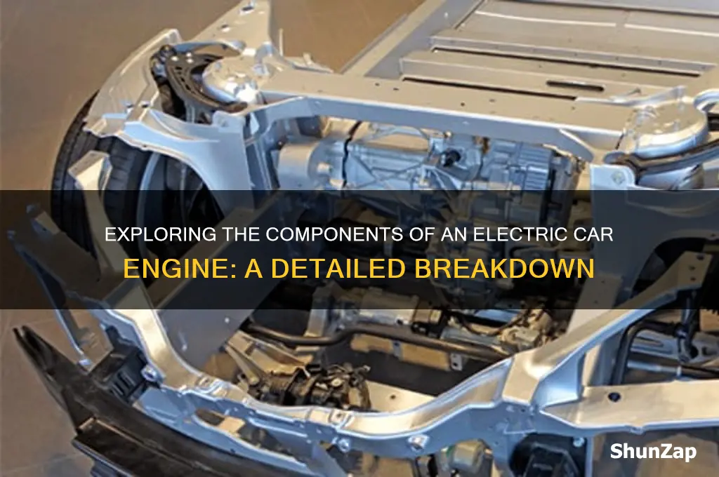 how many parts in an electric car engine