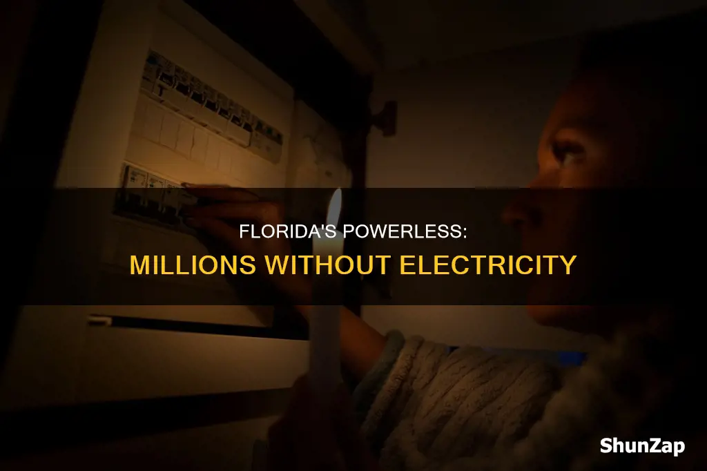 how many people without electricity in florida