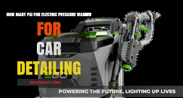 Optimal PSI for Electric Pressure Washers in Car Detailing