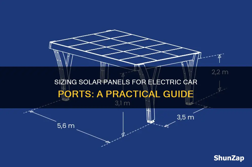 how many solar panels does an electrical car port need