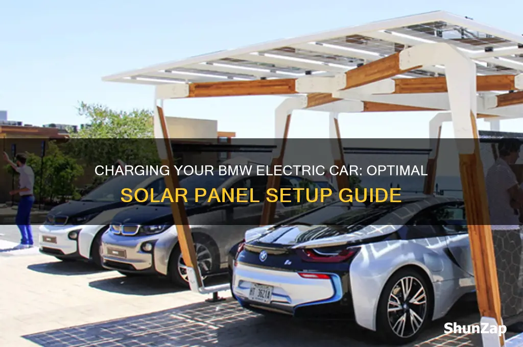 how many solarpanels to charge bmw electric car