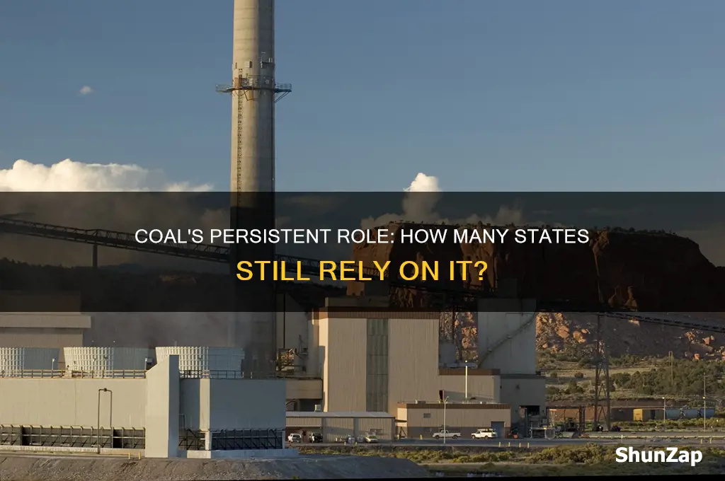 how many sratews still use coal to generate electricity