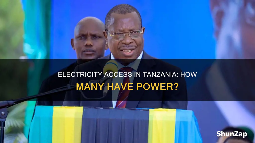 how many tanzanians have access to electricity