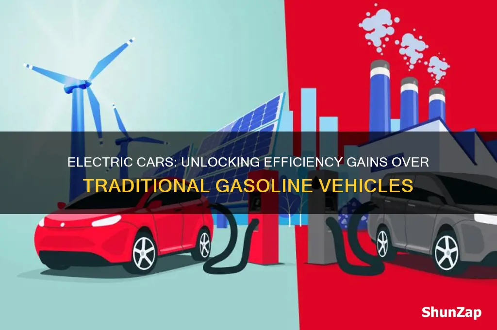 how many times more efficient are electric cars