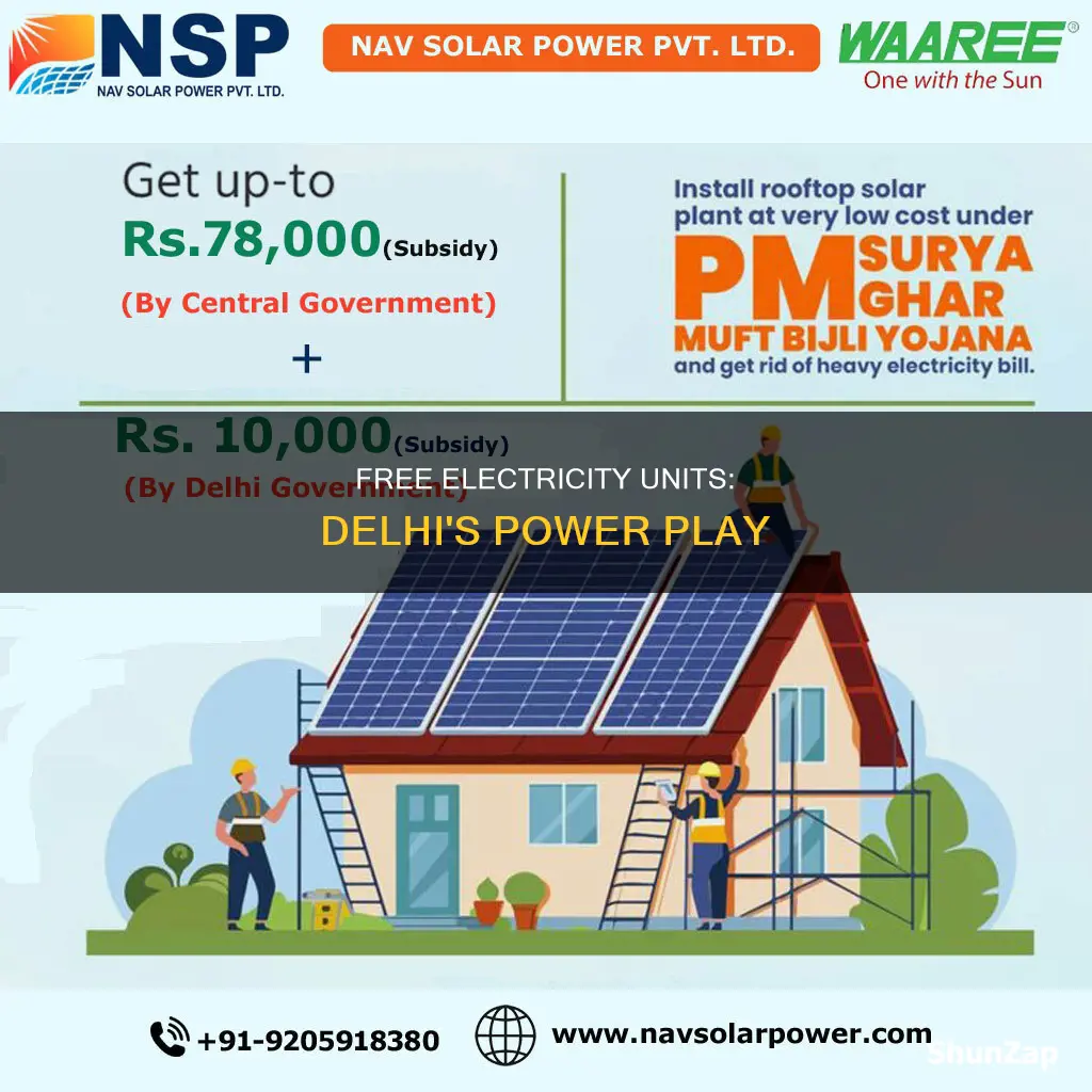 how many units electricity free in delhi