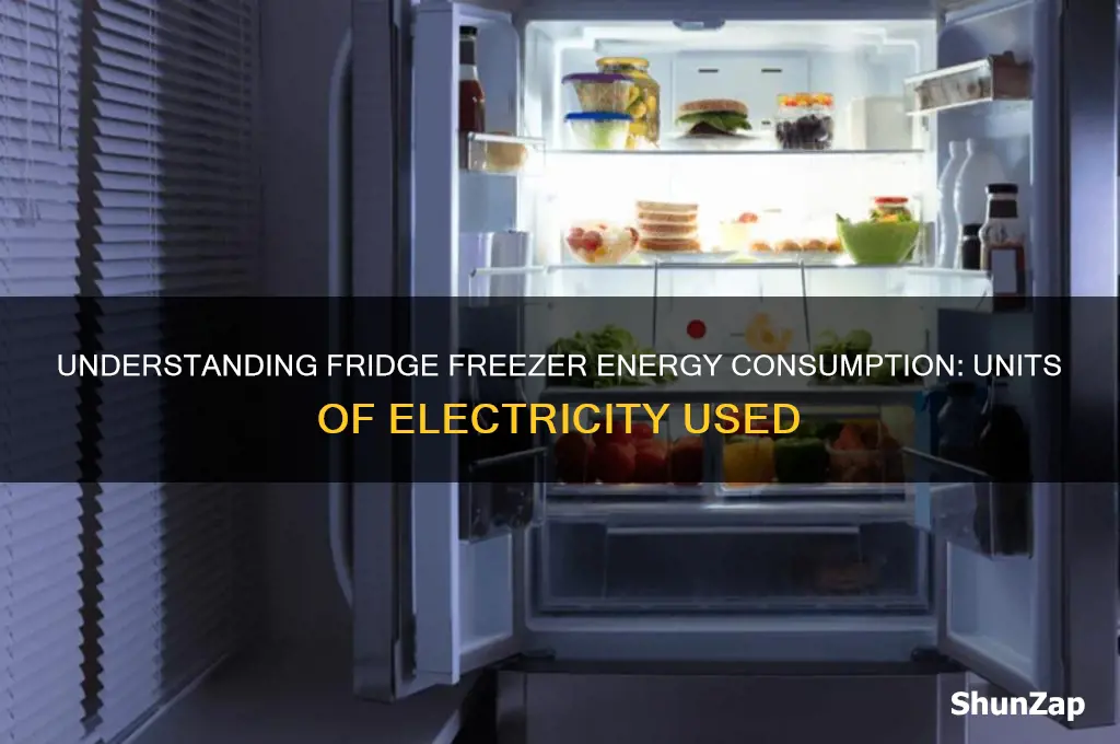 how many units of electricity does a fridge freezer use