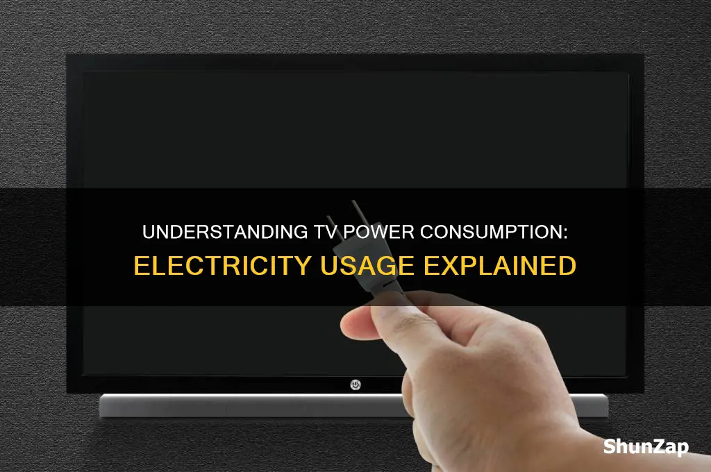 how many units of electricity does a tv use