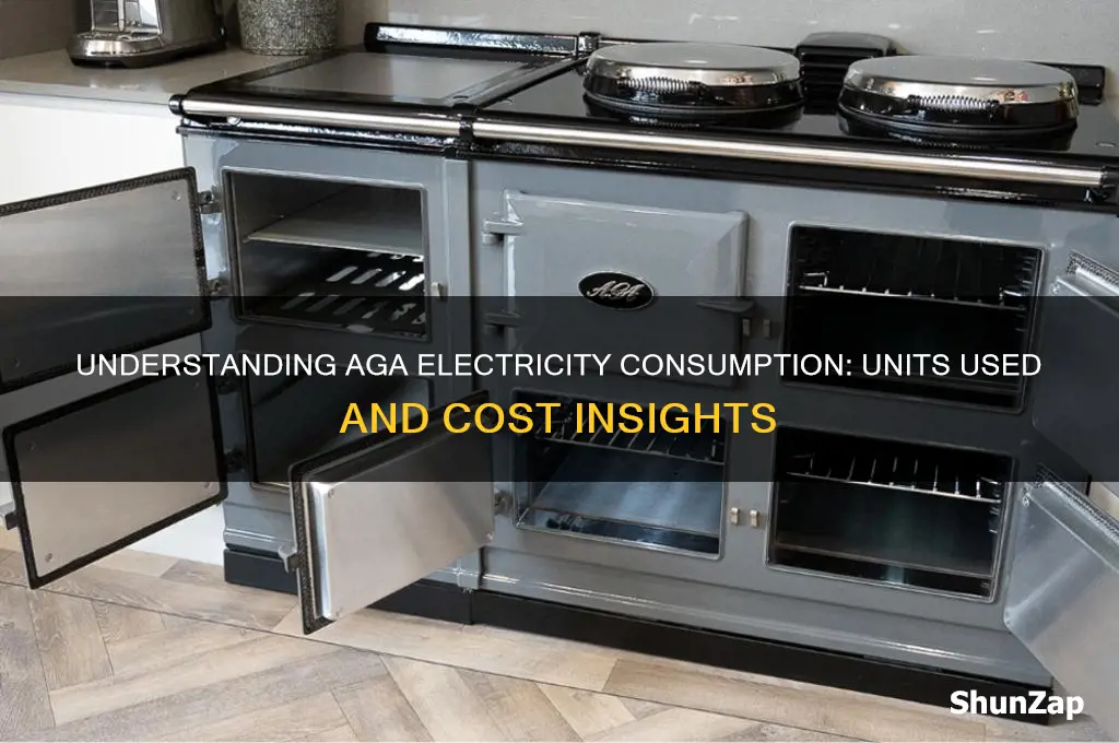 how many units of electricity does an aga use