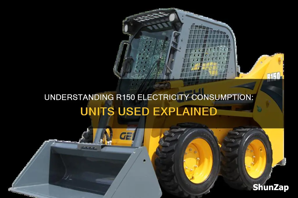 how many units of electricity does an r150 use
