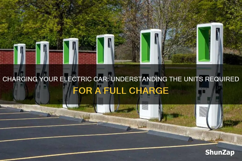 how many units required to charge electric car