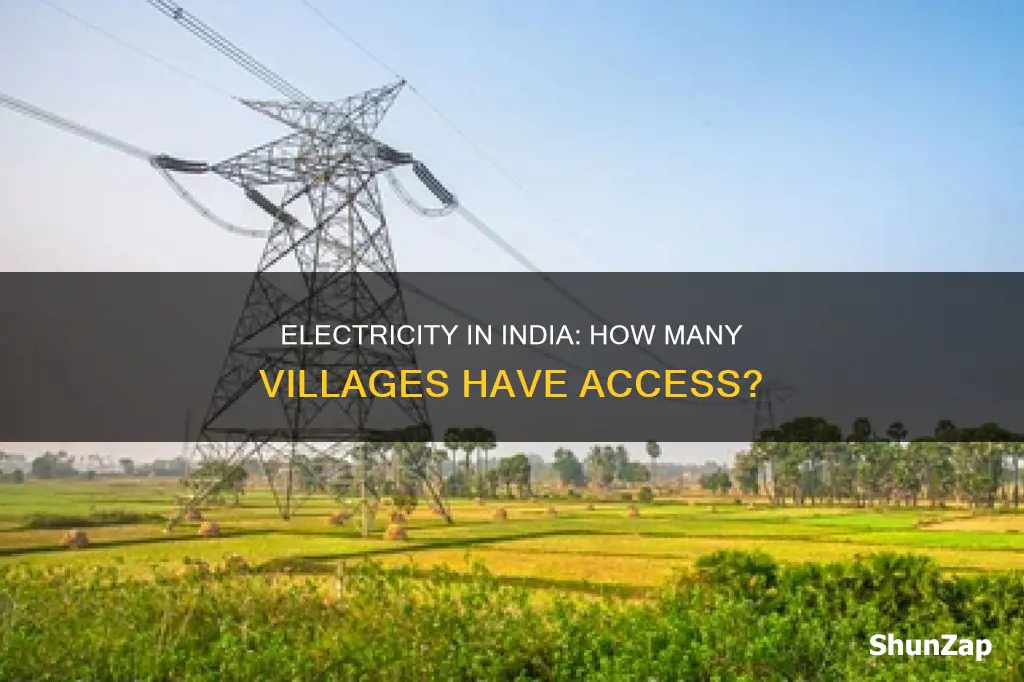 how many villages in india have electricity