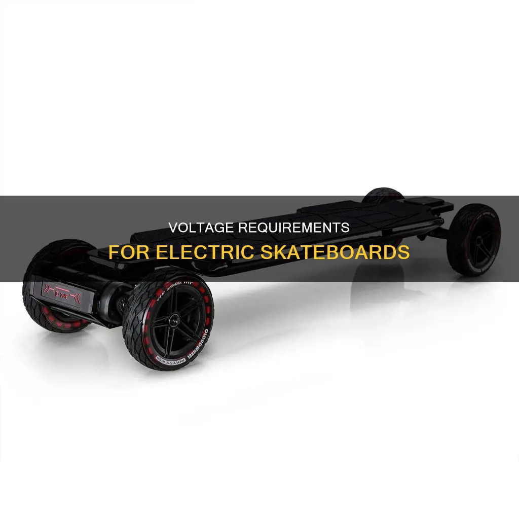 how many volt in an electric skateboard