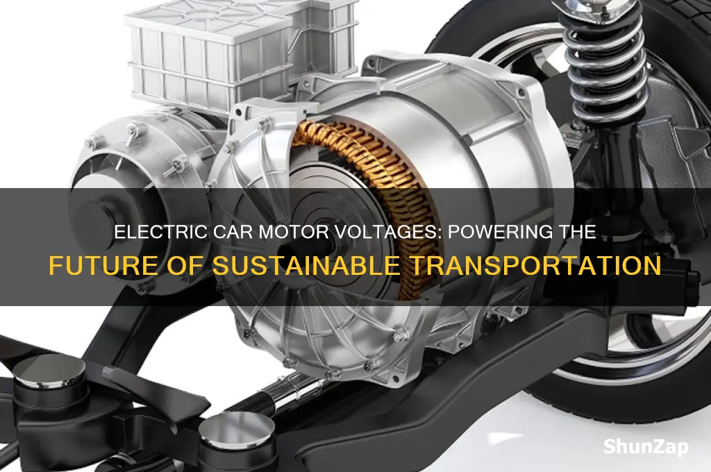 how many volts are electric cars drive motors