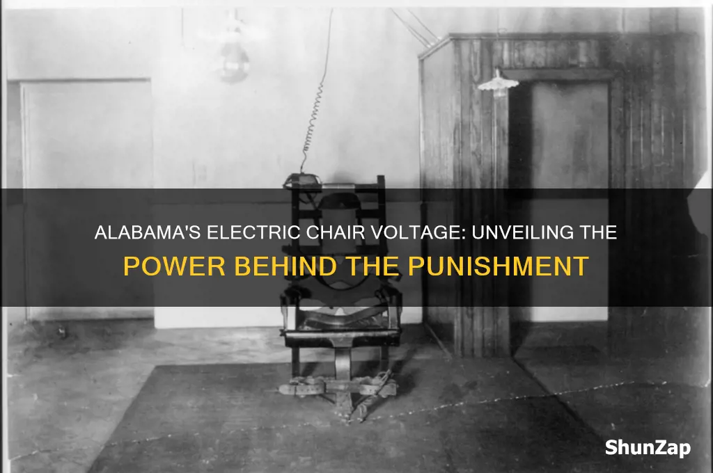 how many volts does alabama electric chair use