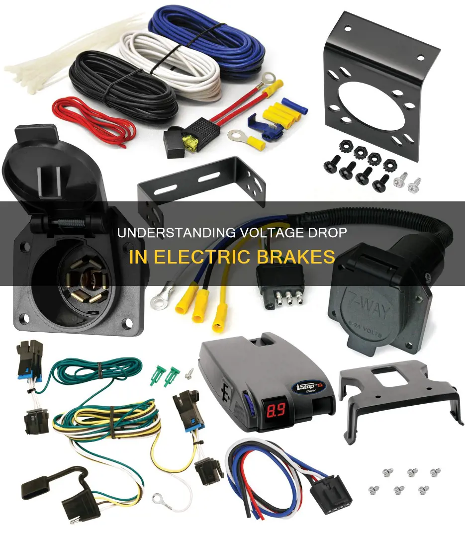 how many volts drop on electric brakes