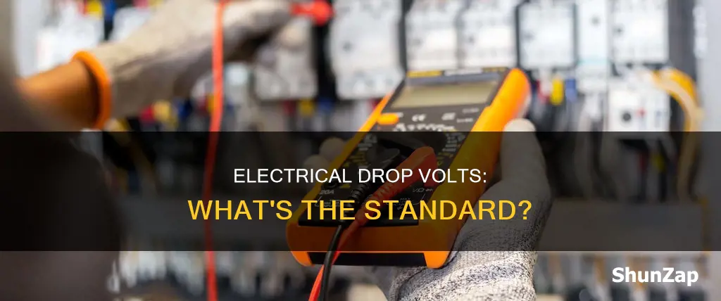 how many volts in incoming electrical drop