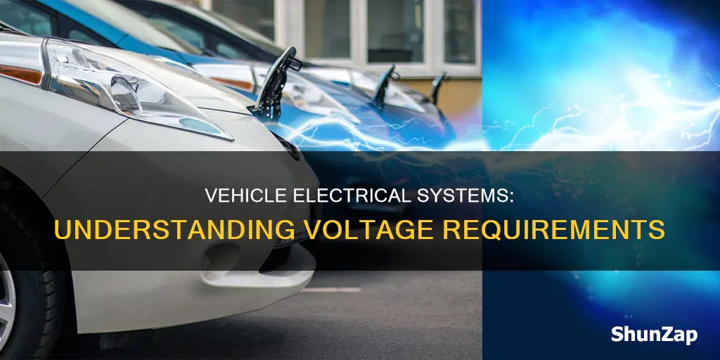 how many volts in vehicle electrical system