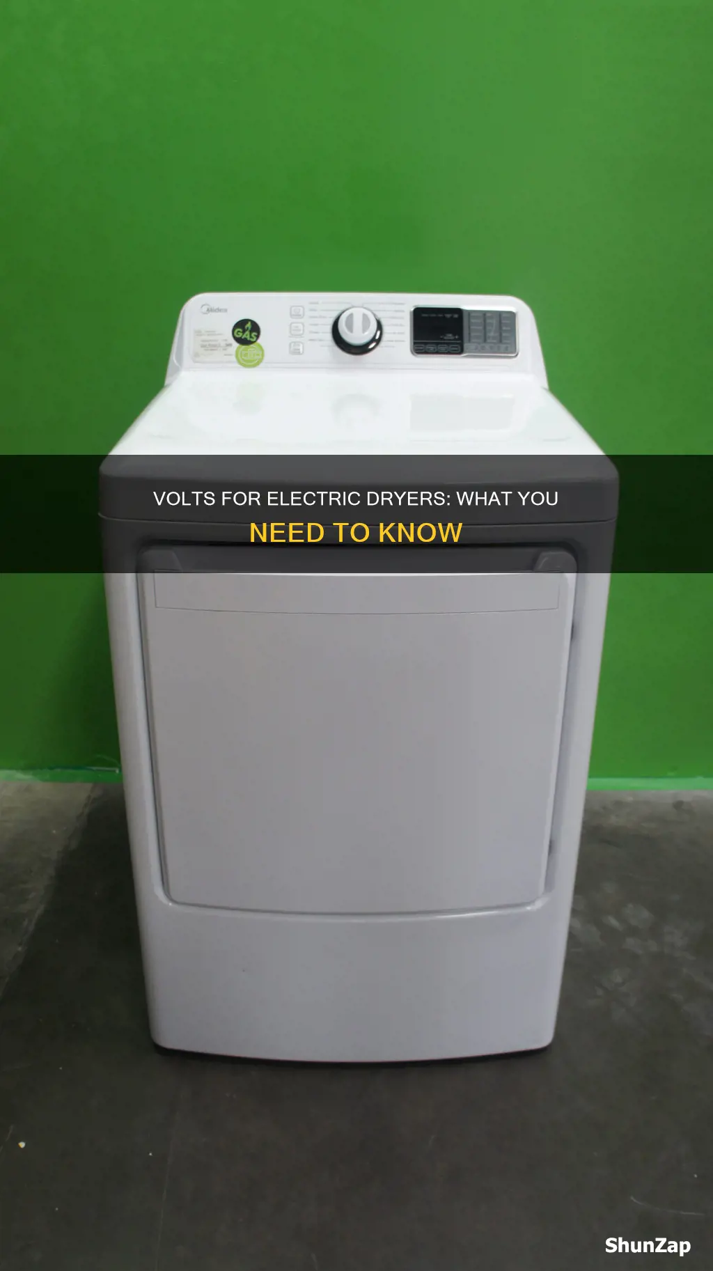 how many volts is an electric dryer