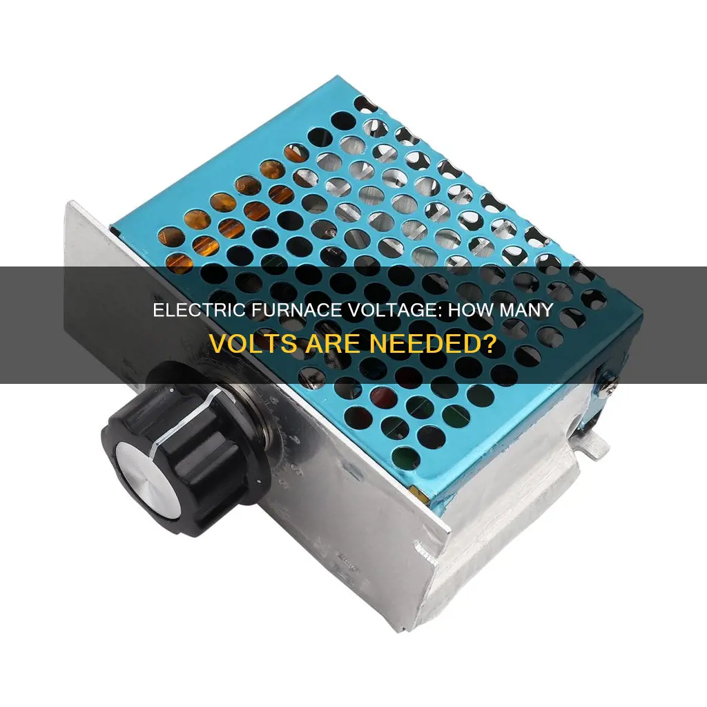 how many volts is an electric furnace