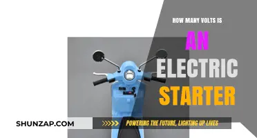 Electric Starter Voltage: How Much Power is Needed?