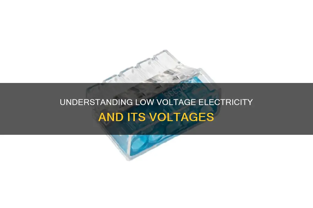 how many volts is low voltage electricity
