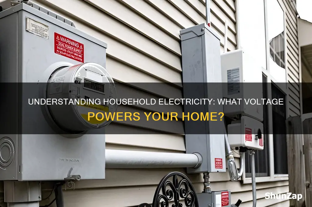 how many volts is the electricity used in house