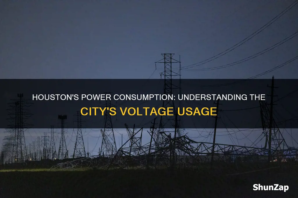 how many volts of electricity does houston use
