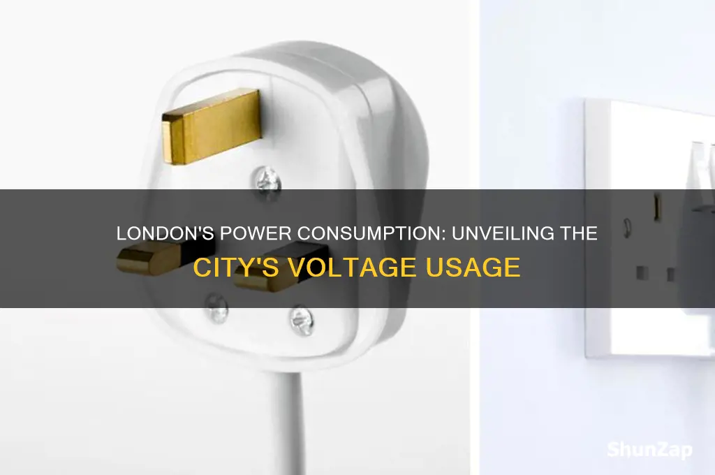 how many volts of electricity does london use