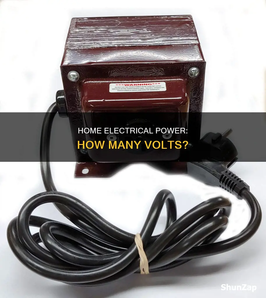 how many volts the electricity at home