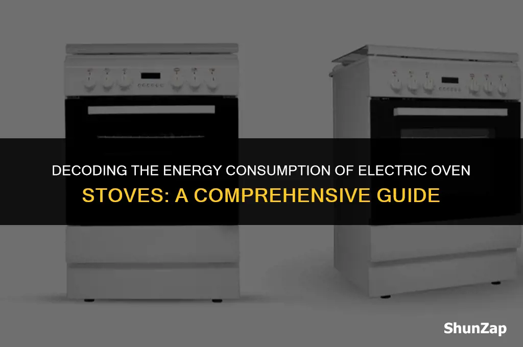 how many wats does an electric oven stove use