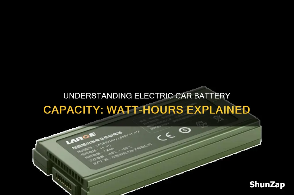 how many watt hours is a electric car battery