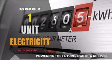 Understanding the Wattage of Your Electricity Unit