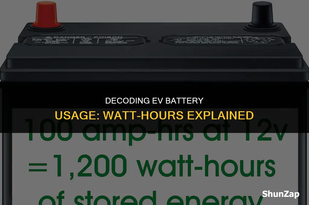 how many watthours does an electric vehicle battery use