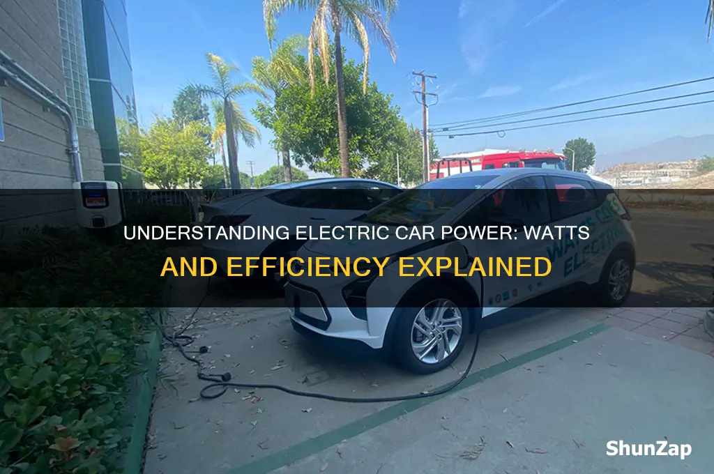 how many watts are in an electric car