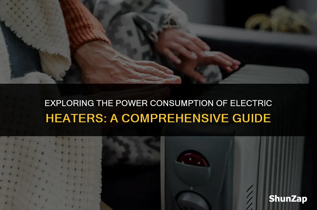 how many watts do electric heaters use