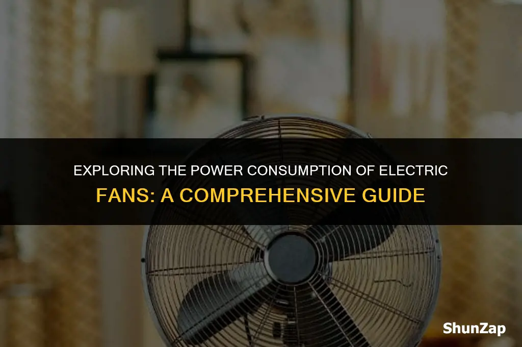 how many watts does a electric fan use