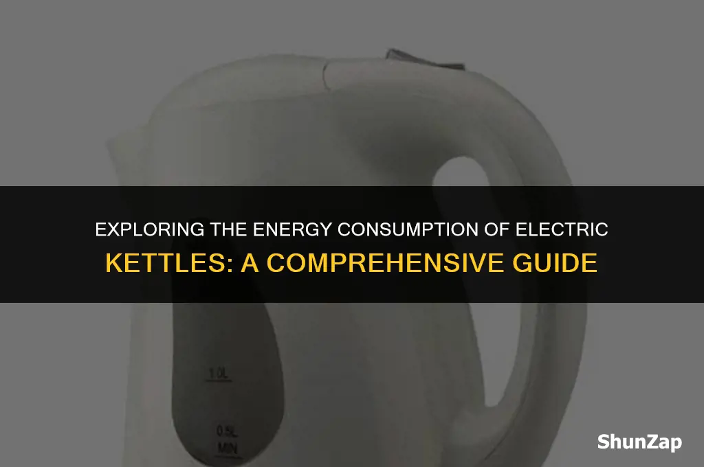 how many watts does a electric kettle use