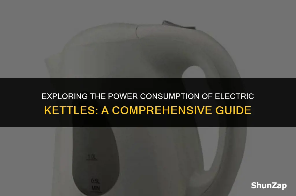 how many watts does a electric kettlle use